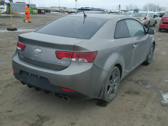 KNAFU6A29A5132399 - 2010 KIA FORTE EX GRAY photo 4