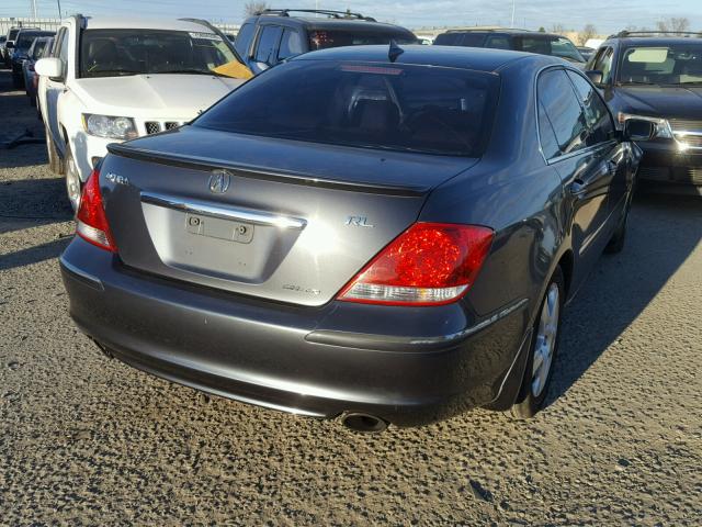 JH4KB16595C003513 - 2005 ACURA RL GRAY photo 4