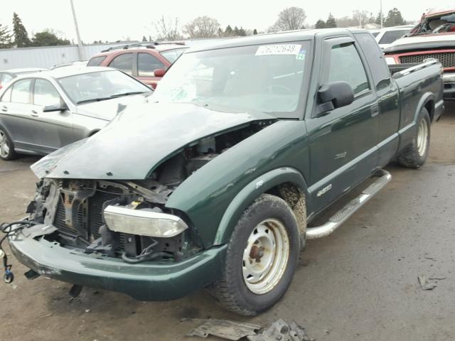 1GCCS19W718231680 - 2001 CHEVROLET S TRUCK S1 GREEN photo 2