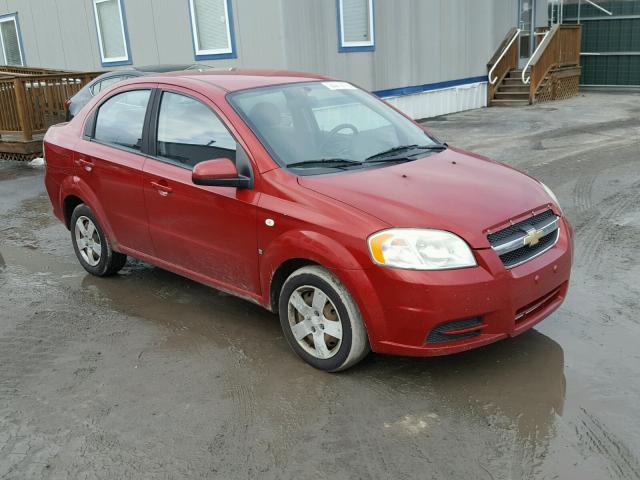 KL1TD56698B101345 - 2008 CHEVROLET AVEO BASE MAROON photo 1