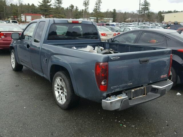 1GTCS19EX78162693 - 2007 GMC CANYON BLUE photo 3