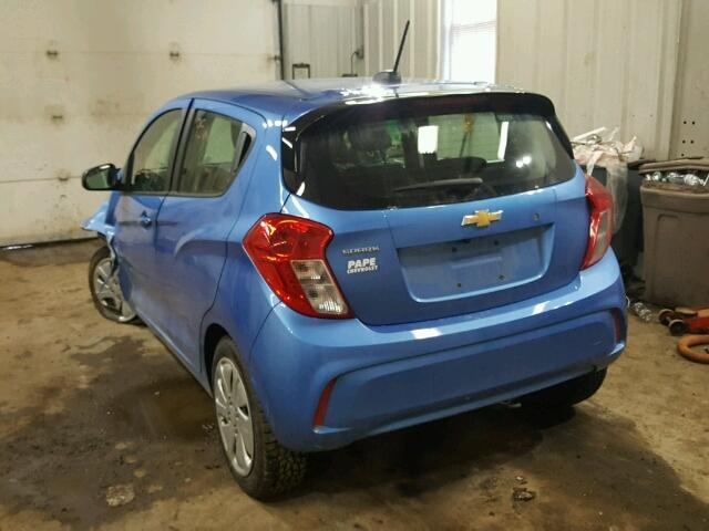 KL8CB6SA9HC747227 - 2017 CHEVROLET SPARK LS BLUE photo 3