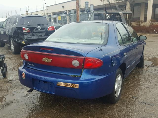 1G1JC52F657103120 - 2005 CHEVROLET CAVALIER BLUE photo 4