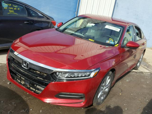 1HGCV1F16JA038334 - 2018 HONDA ACCORD LX BURGUNDY photo 2