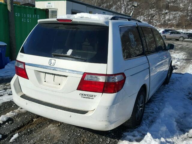 5FNRL38855B064649 - 2005 HONDA ODYSSEY TO WHITE photo 4