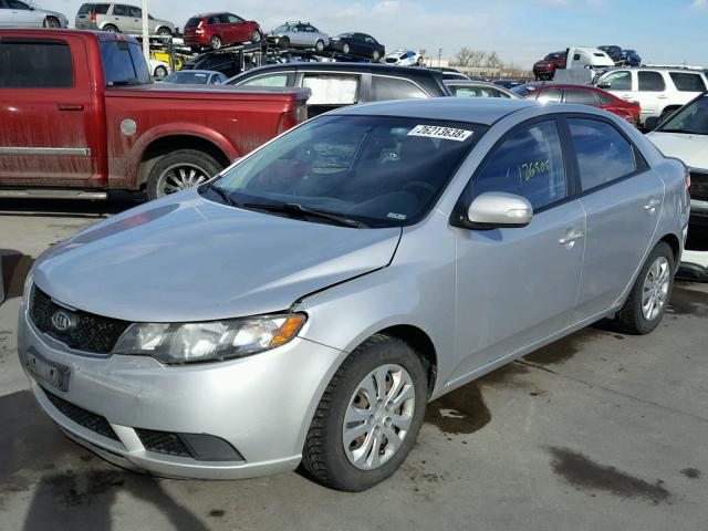 KNAFU4A28A5052628 - 2010 KIA FORTE EX SILVER photo 2