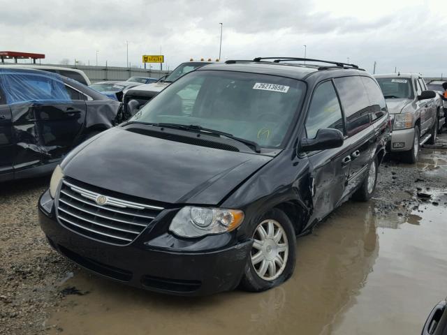 2A8GP54L46R925030 - 2006 CHRYSLER TOWN & COU BLACK photo 2