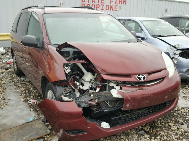 5TDZA23C86S565754 - 2006 TOYOTA SIENNA CE BURGUNDY photo 1