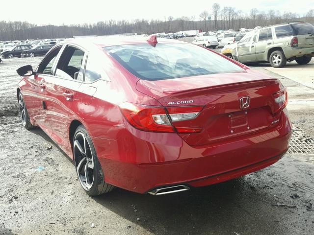 1HGCV1F33JA054671 - 2018 HONDA ACCORD SPO 红色 照片 3