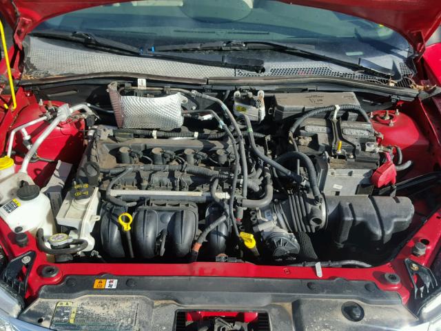 1FAHP35N18W289621 - 2008 FORD FOCUS SE RED photo 7