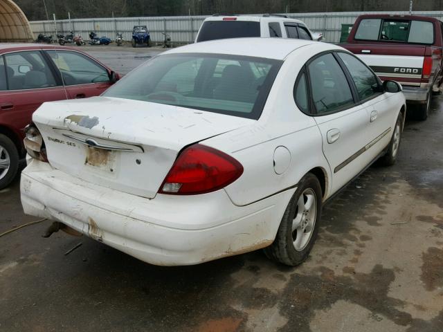 1FAFP55U01A180001 - 2001 FORD TAURUS SES WHITE photo 4