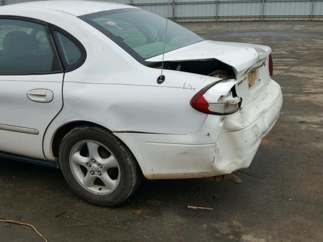 1FAFP55U01A180001 - 2001 FORD TAURUS SES WHITE photo 9