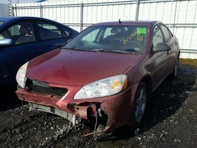 1G2ZH57N394165467 - 2009 PONTIAC G6 GT BURGUNDY photo 2