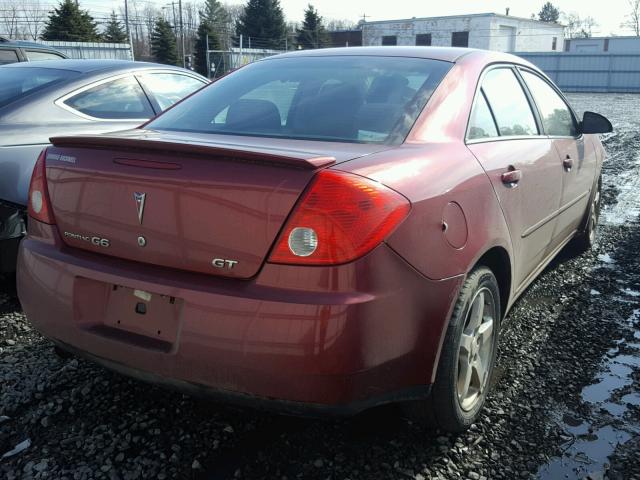 1G2ZH57N394165467 - 2009 PONTIAC G6 GT BURGUNDY photo 4