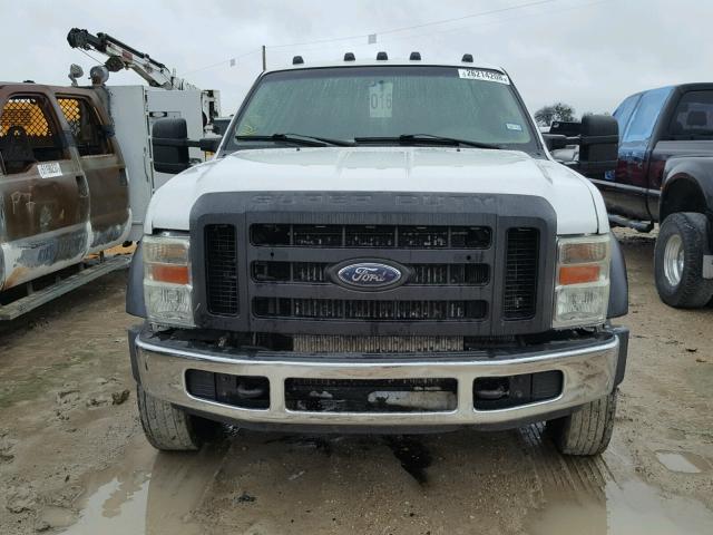 1FDXW47R98EA13428 - 2008 FORD F450 SUPER WHITE photo 10