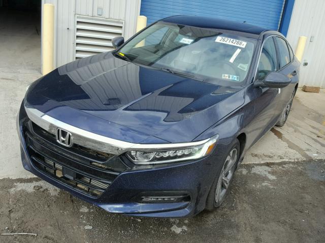 1HGCV1F52JA067929 - 2018 HONDA ACCORD EXL BLUE photo 2