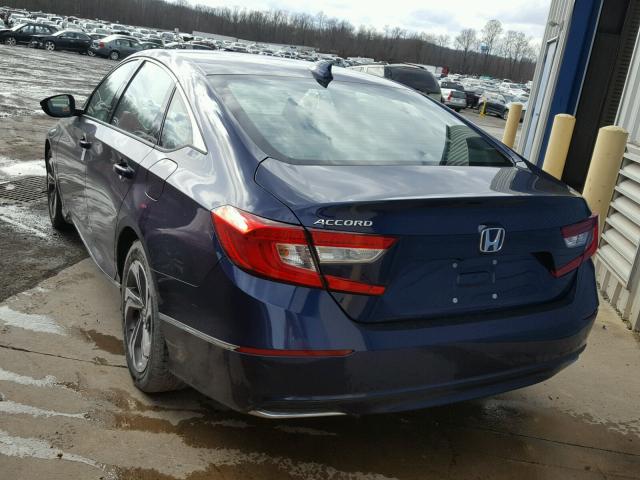 1HGCV1F52JA067929 - 2018 HONDA ACCORD EXL BLUE photo 3