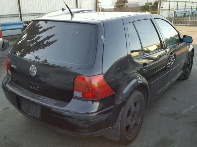 9BWGK61J524034505 - 2002 VOLKSWAGEN GOLF GLS BLACK photo 4