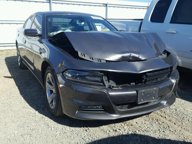 2C3CDXHG9FH870270 - 2015 DODGE CHARGER SX GRAY photo 1