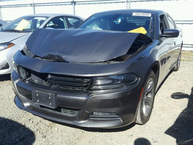 2C3CDXHG9FH870270 - 2015 DODGE CHARGER SX GRAY photo 2