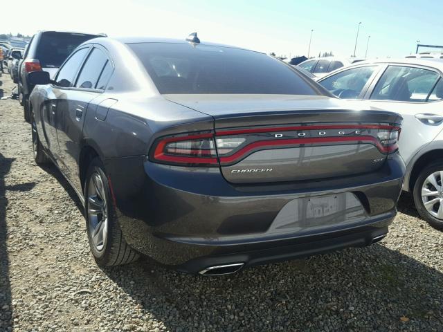 2C3CDXHG9FH870270 - 2015 DODGE CHARGER SX GRAY photo 3