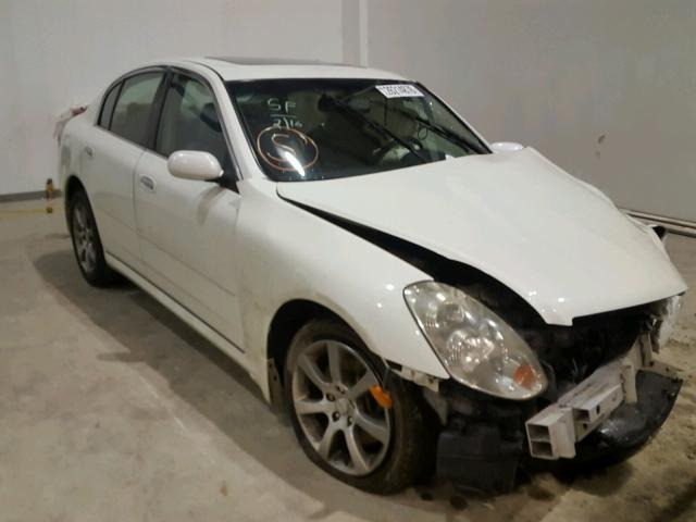 JNKCV51F26M602123 - 2006 INFINITI G35 WHITE photo 1