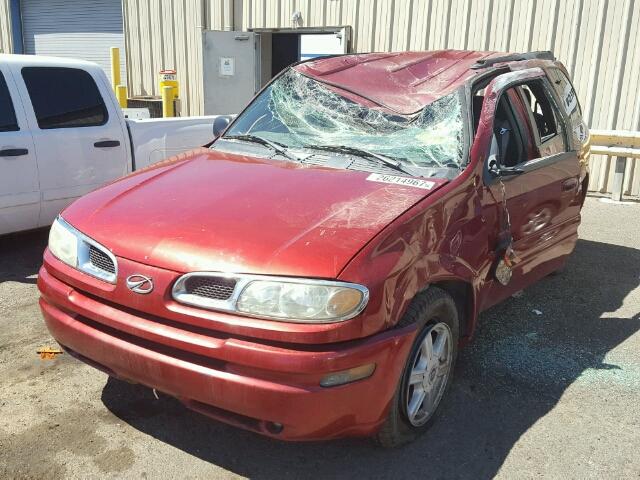 1GHDT13S122234967 - 2002 OLDSMOBILE BRAVADA RED photo 2