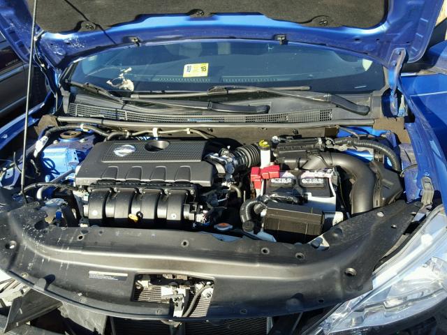 3N1AB7AP9EY270704 - 2014 NISSAN SENTRA S BLUE photo 7