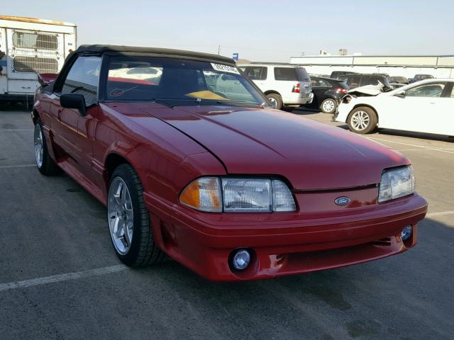 1FABP27M5GF278091 - 1986 FORD MUSTANG LX RED photo 1