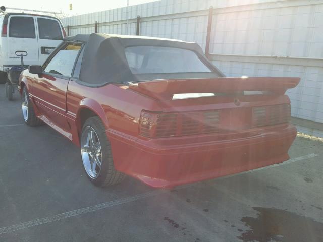 1FABP27M5GF278091 - 1986 FORD MUSTANG LX RED photo 3