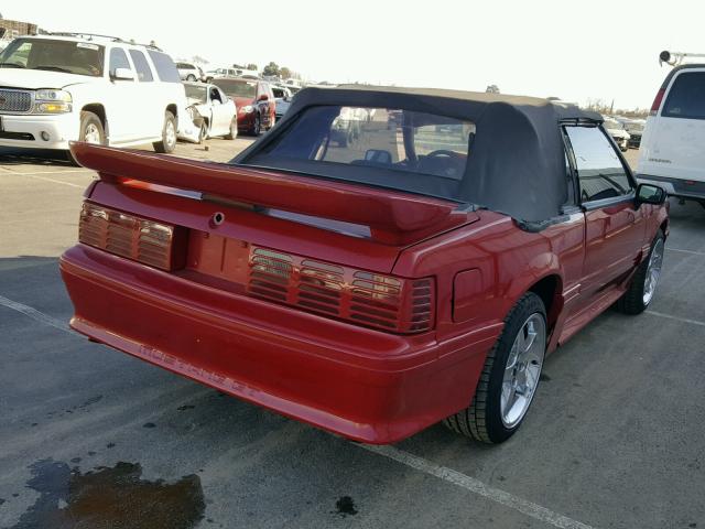 1FABP27M5GF278091 - 1986 FORD MUSTANG LX RED photo 4