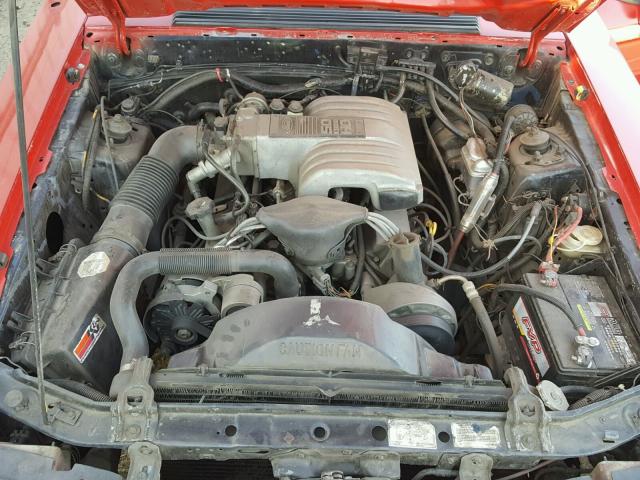 1FABP27M5GF278091 - 1986 FORD MUSTANG LX RED photo 7