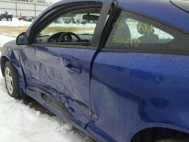 1G2AL15FX77349610 - 2007 PONTIAC G5 BLUE photo 10