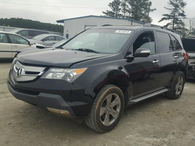 2HNYD28847H518982 - 2007 ACURA MDX SPORT BLACK photo 2