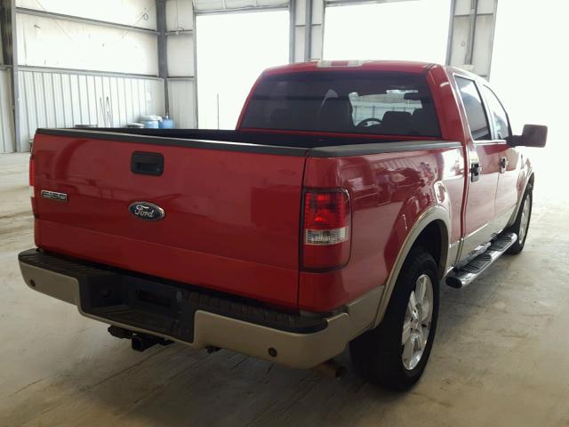 1FTPW12V88FB08225 - 2008 FORD F150 SUPER RED photo 4