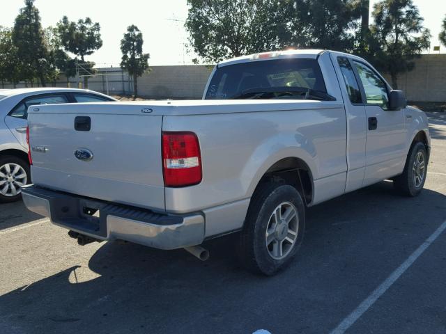 1FTRF12W58KD61088 - 2008 FORD F150 SILVER photo 4