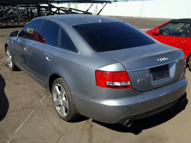 WAUAH74F48N142674 - 2008 AUDI A6 3.2 GRAY photo 3