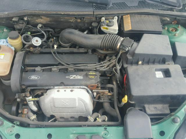 1FAFP34352W117302 - 2002 FORD FOCUS SE GREEN photo 7