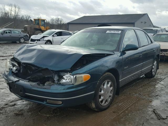 2G4WB52K3X1628046 - 1999 BUICK REGAL LS GREEN photo 2