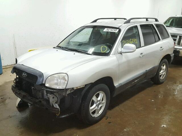 KM8SC73E74U683602 - 2004 HYUNDAI SANTA FE G SILVER photo 2