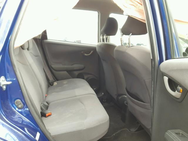 JHMGE88269S049286 - 2009 HONDA FIT BLUE photo 6