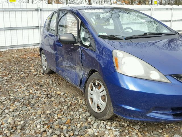 JHMGE88269S049286 - 2009 HONDA FIT BLUE photo 9