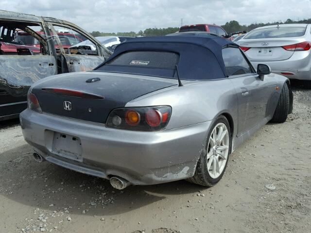 JHMAP21425S007720 - 2005 HONDA S2000 GRAY photo 4