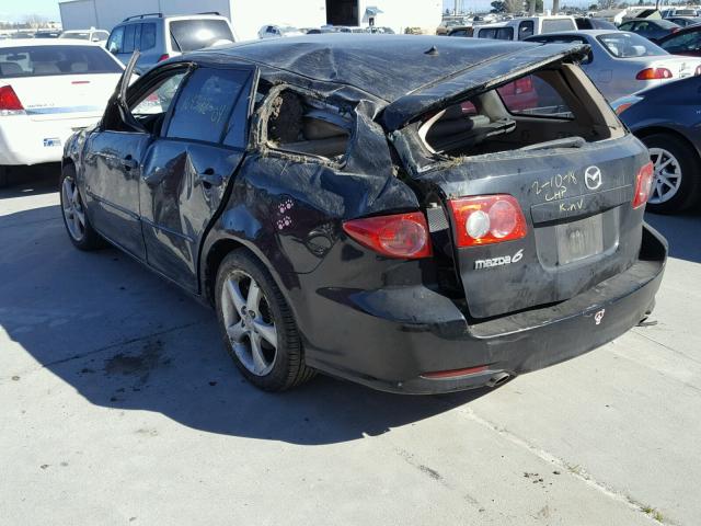 1YVHP82DX45N67185 - 2004 MAZDA 6 S BLACK photo 3