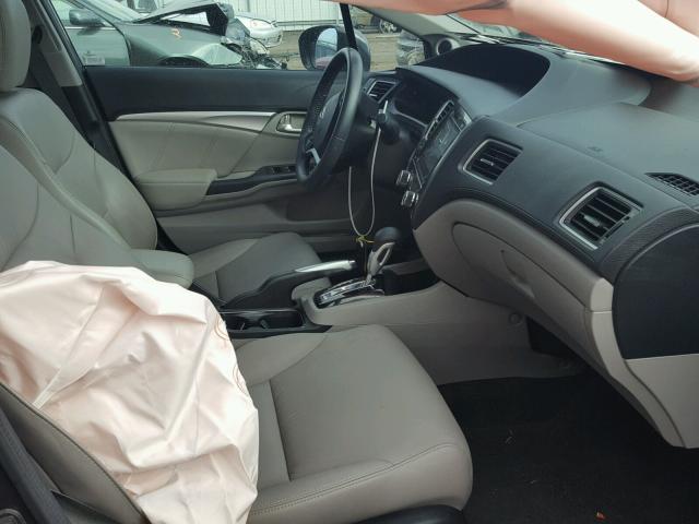 19XFB2F9XEE210089 - 2014 HONDA CIVIC EXL CHARCOAL photo 5