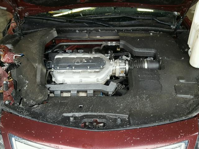 19UUA9F50DA004783 - 2013 ACURA TL TECH MAROON photo 7