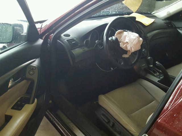 19UUA9F50DA004783 - 2013 ACURA TL TECH MAROON photo 9