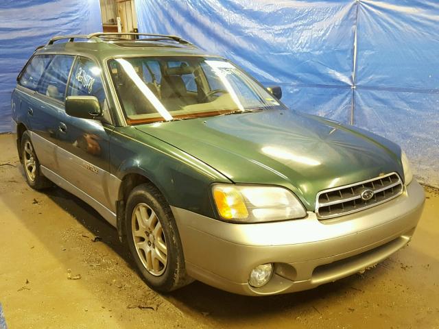 4S3BH6867Y7612440 - 2000 SUBARU LEGACY OUT GREEN photo 1