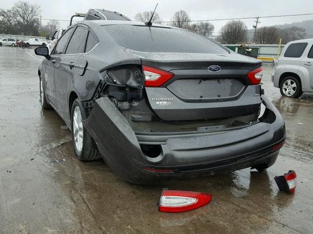 1FA6P0H74G5134648 - 2016 FORD FUSION SE GRAY photo 3