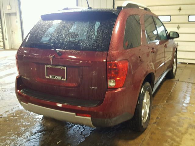 2CKDL43F586020059 - 2008 PONTIAC TORRENT BURGUNDY photo 4